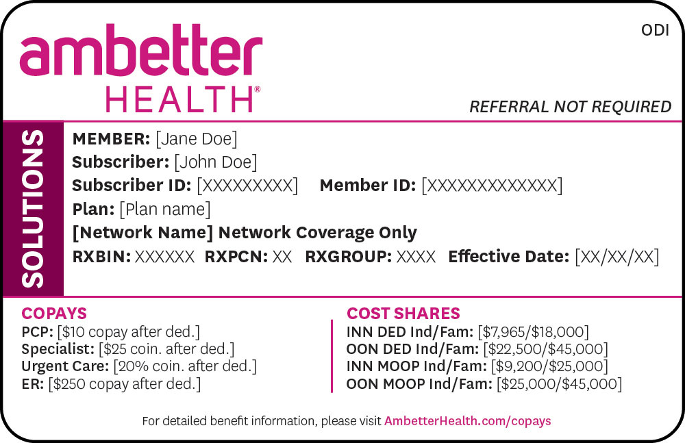 Ambetter from Buckeye Health Plan member ID