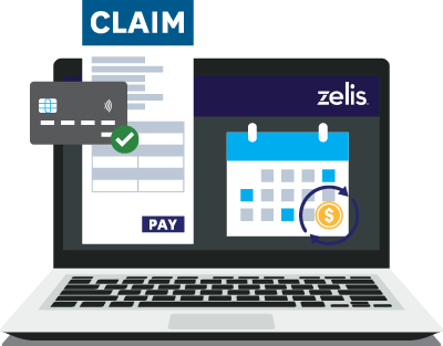 laptop with credit card and calendar